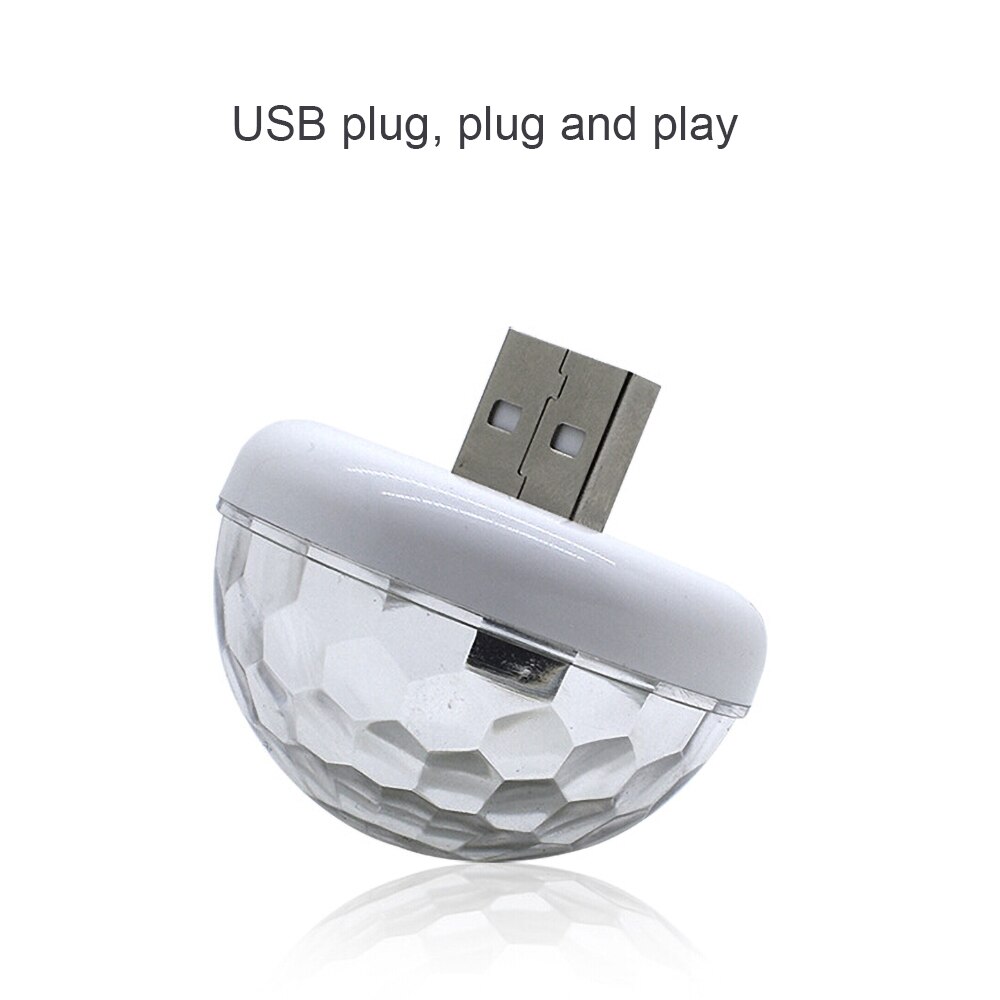 Bil ledet dekorativ lampe usb fargerik atmosfære festlys dj ledet rgb interiørlampe klubb diskotek magi scene effekt lys: Bilatmosfære ligh