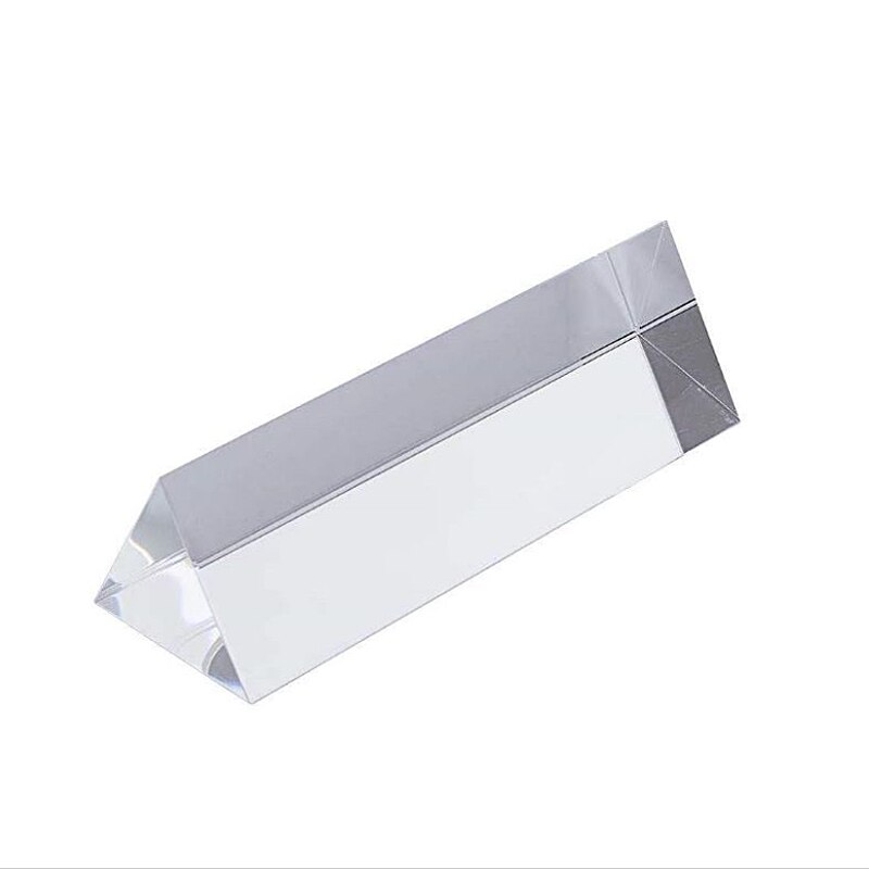 1Pcs Optische Glas Haakse Reflecterende Driehoekig Prisma Voor Onderwijs Lichtspectrum Regenboog Prisma Optische Instrumenten