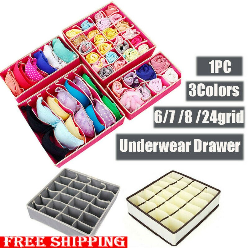 Unterwäsche Bh Socken Krawatten Schublade Lagerung Organizer Boxen Wandschrank Teiler Ordentlich