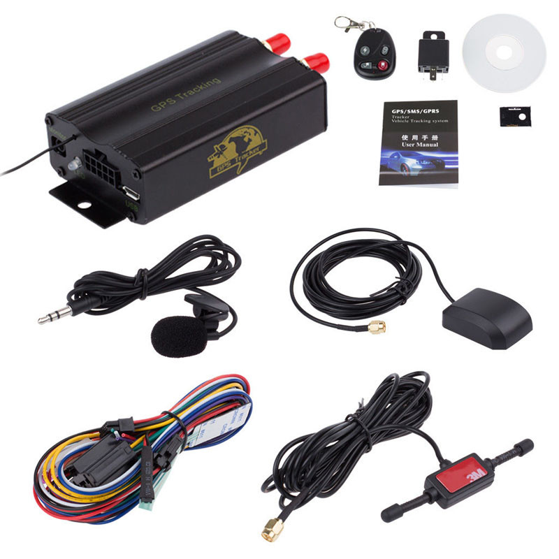 Franchise Top Vehicle Car GPS SMS GPRS Tracker Real Time Tracking Device Syatem Remote TK103B 103A #0905