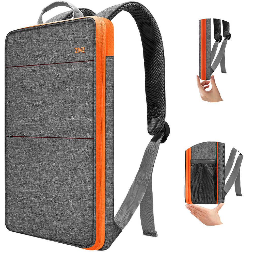 Slim Expandable 15 15.6 16 Inch Laptop Backpack , Spill-Resistant Notebooks Bag for Most 14-16 Inch MacBooks Or Other Computers: Orange
