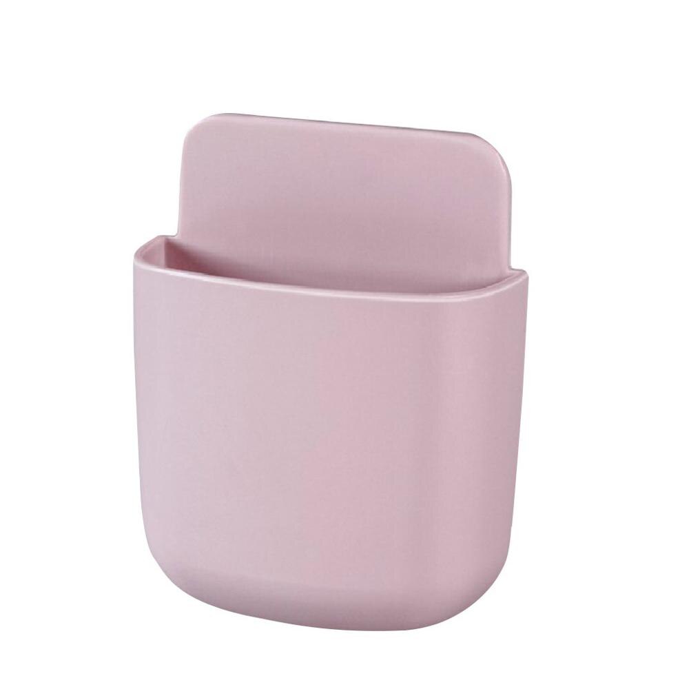 Remote Control Shelf Organize Wall Hanging Plastic Free Punch Box Kitchen Bedroom Rack Home Holder организатор &xs