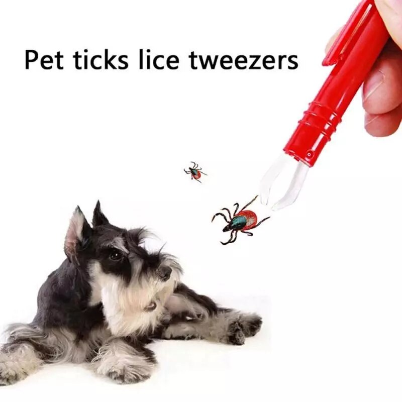 Mite Pets Flea Clip Mite Acari Tick Remover Eliminate Tweezers Puppies Cats Fleas Cleaner Tool Bedding