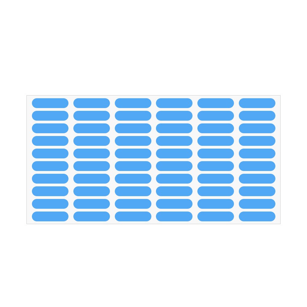720 kleurrijke ovale stickers stickers kunnen categorie stickers schrijven , 60 labels per stuk: Blauw