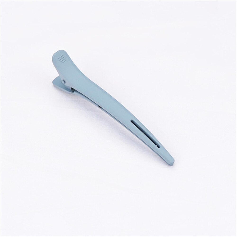 Pinza de pico de pato esmerilado grande, 9 colores opcional, horquilla de plástico a presión para mujeres y niñas, herramientas sencillas de estilismo para el cabello, 1 Uds.: A Light Blue