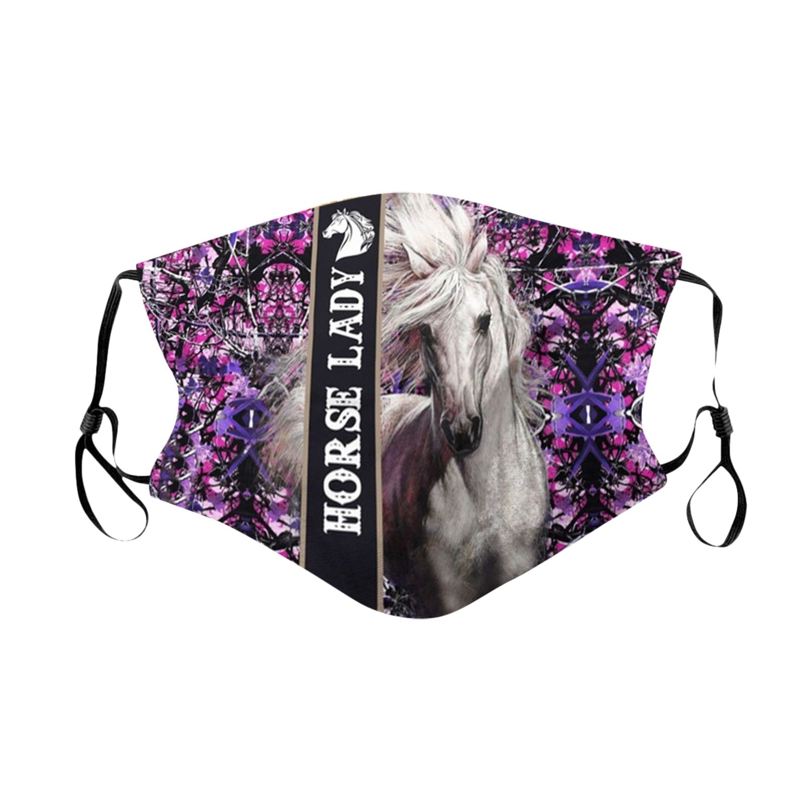 1pc Horse Print ski Fasemask Adult Printed Mascarillas Washable Reusable Fabric Lavables Masque Bandana