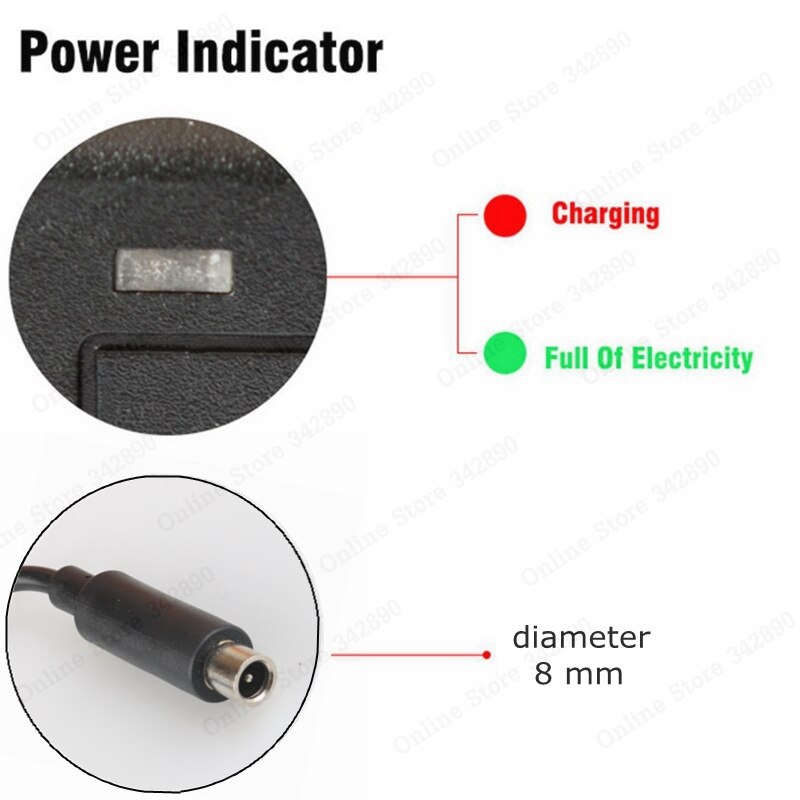 42V 2A Scooter Lader Acculader Voeding Adapters Gebruik Voor Xiaomi Mijia M365 Elektrische Scooter Skateboard Accessoires