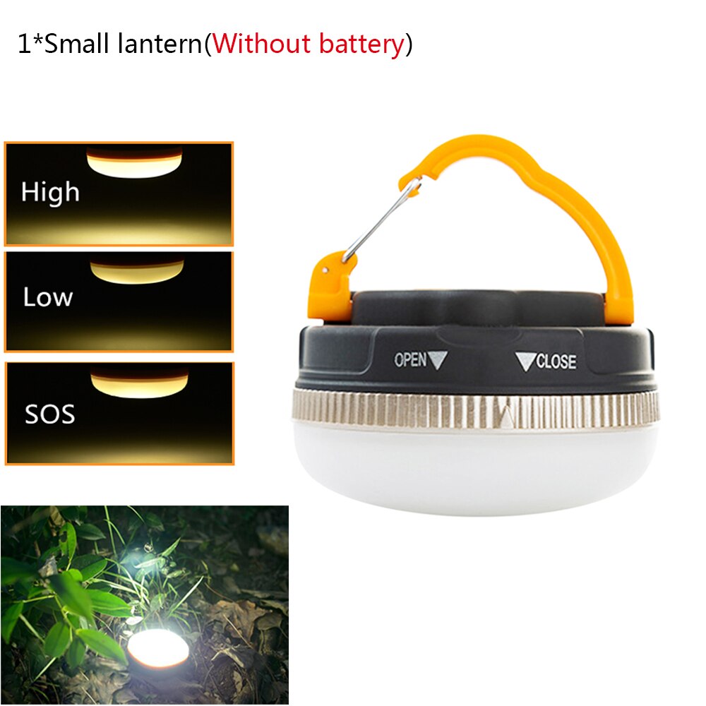 Super Bright Mini Portable Camping Lantern Night Light 3w 3 Modes LED Camping Light Outdoor Emergency Lamp Waterproof Use 3*AAA: Package A