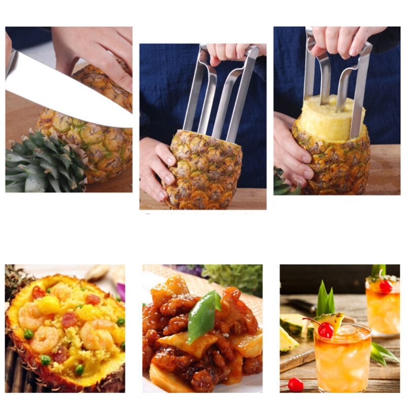 Ananas Corer Ananas Snijder Dunschiller Voor Core Removal Volledige Roestvrij Staal Ananas Kern Trekken Machine Tool