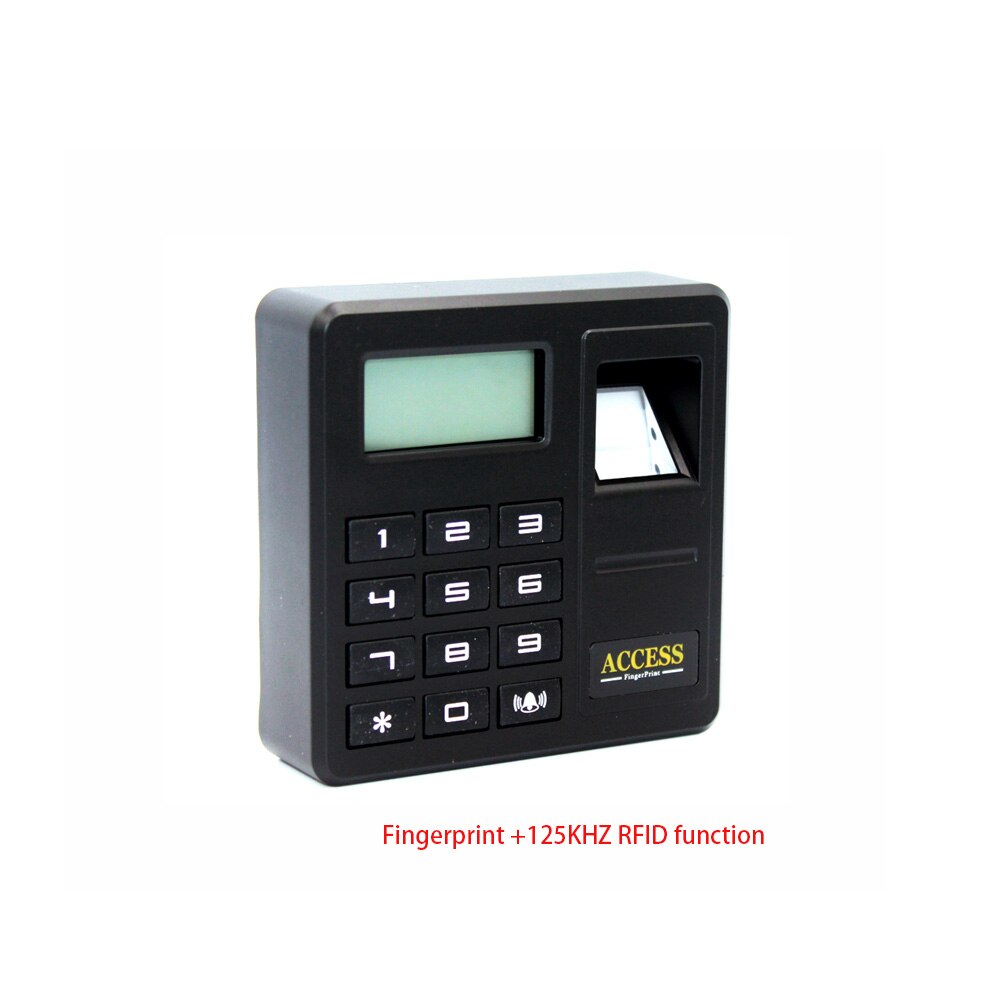 Fingerprint Keypad Password Access Control Optional 125KHZ RFID 13.56MHZ IC Card Reader Biometric Door Access Control: Add 125khz ID