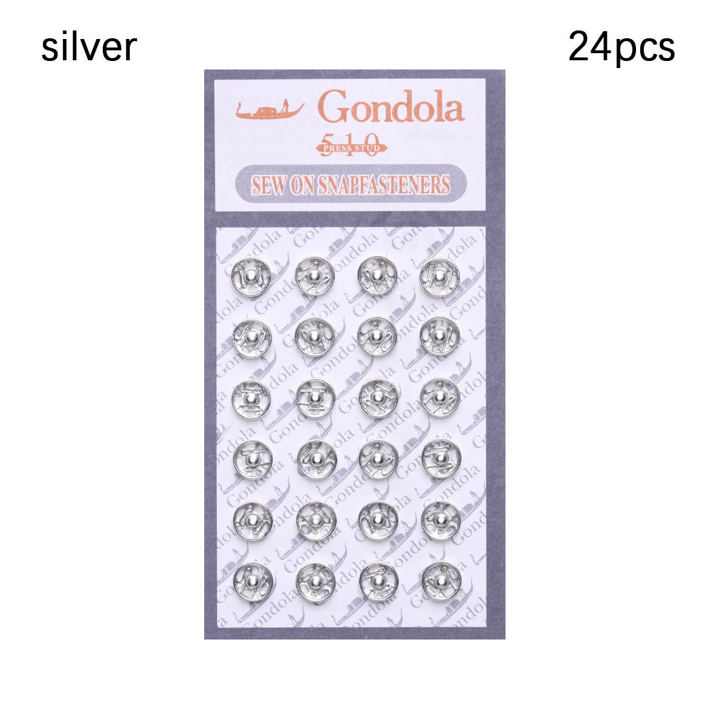 Mini botones para ropa de muñeca, hebilla de Metal redonda de 5mm, broche Invisible, ropa de muñeca de dibujos animados, costura DIY, accesorios hechos a mano, 10/24 Uds.: 4 # / Negro