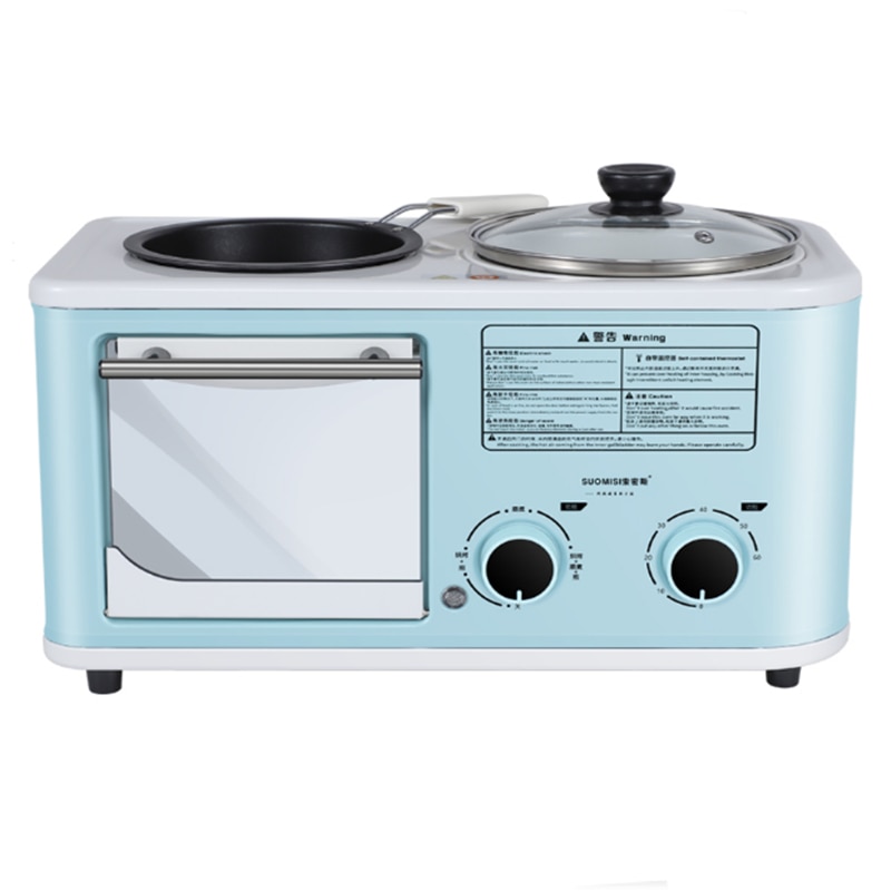 Exquisite and simple multi-functional breakfast machine, oven, pan frying, cooking pot, three in one, more simple and convenient