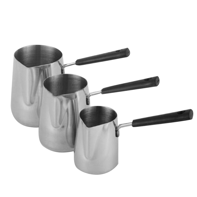 Bakeliet Handvat Wax Smeltkroes Diy Kaars Zeep Smelt Pot Geurende Wax Smelt Metalen Koffie Toroid Pitcher Latte Melk Opschuimen jug