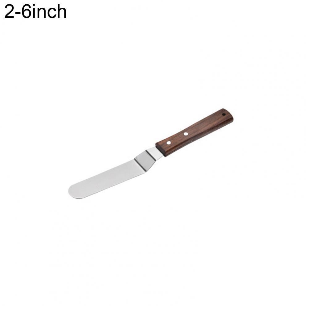 Multifunctional Cake Decorating Spatula Sturdy Baking Tools Easy to Use Mousse Pastry Butter Scraper: 6inch 2