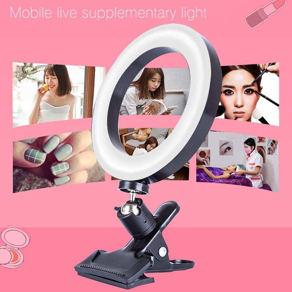 Selfie ring ljus led dimbar fotografering belysning led ring lampa selfie förstärkning fyllning ljus för telefoner 20/26cm