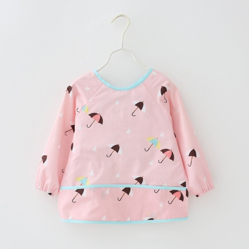 Lange Mouw Teken Smock Slab - Waterdichte Cartoon Voedingshoes voor Baby Kinderen Peuters