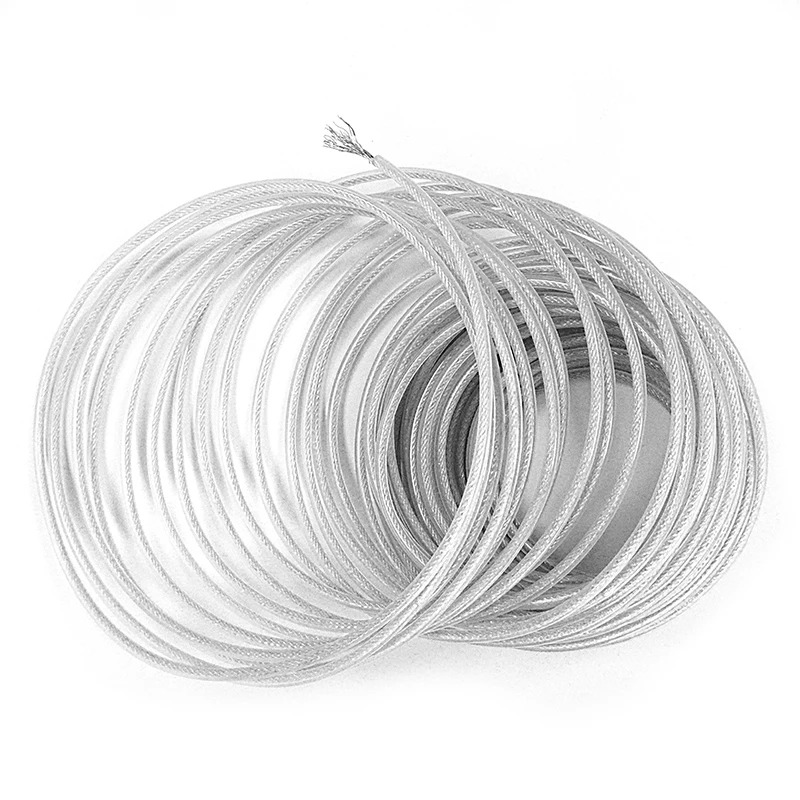 LUSQI Steel Core Trimmer Line Heavy Duty Nylon Grass Cutting Rope 5M 10M 15M Brushcutter Strimmer Line Lawn Mower Replacement