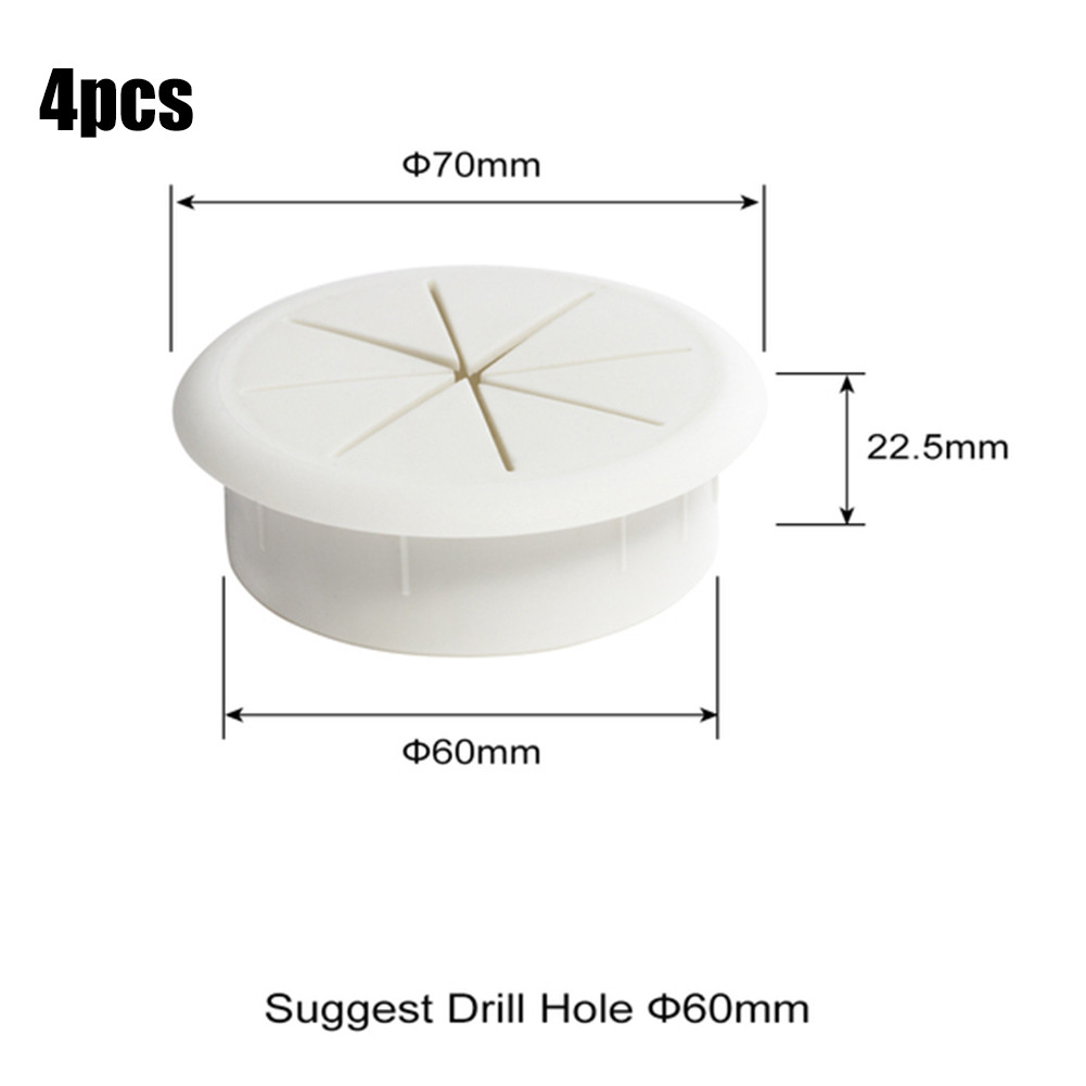 Silicone Cable Computer Desk Cord Grommet Flexible Hole Cover Wire Pass Cover Organizer Round Gasket Pc Cabinet Gland Hardware