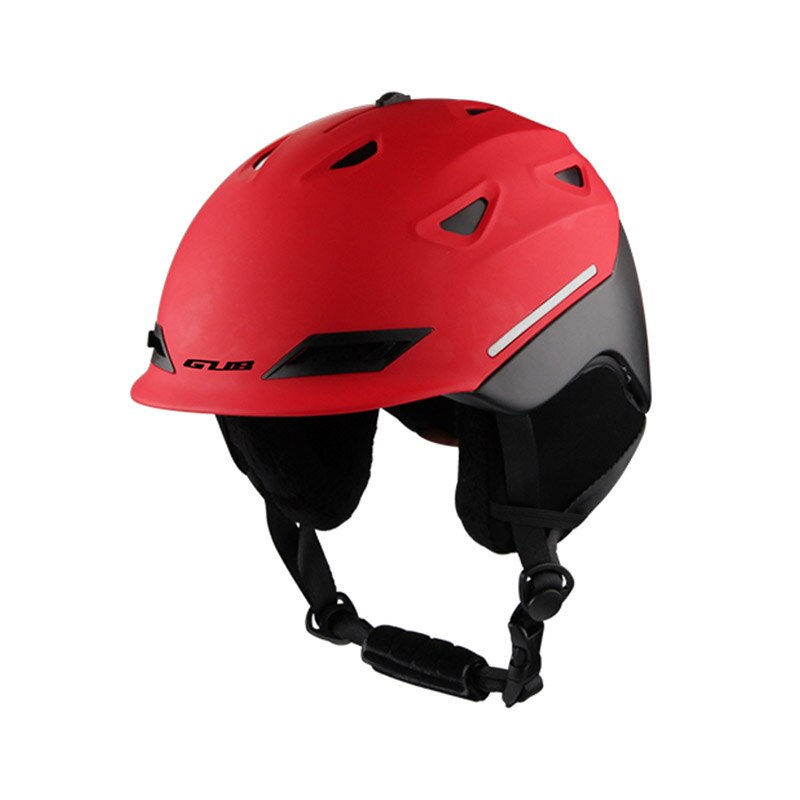 GUB Ski Helm Integraal-gegoten Multi-functionele sport helm voor Fietsen Schaatsen Skateboard Skiën Mannen Vrouwen Winter Ski helm: Red