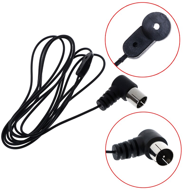 Dlenp-antennes fm-antenne 75 ohm ongebalanceerd voor natuurlijk geluid stereo-ontvanger voor fm-radio/hifi/dab/tv binnengebruik zwart