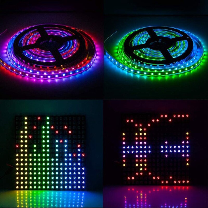 WIFI RGB SP107E Pixel IC SPI Musik Bluetooth Controller für WS2812 SK6812 SK9822 RGBW APA102 LPD8806 Streifen DC5-24V