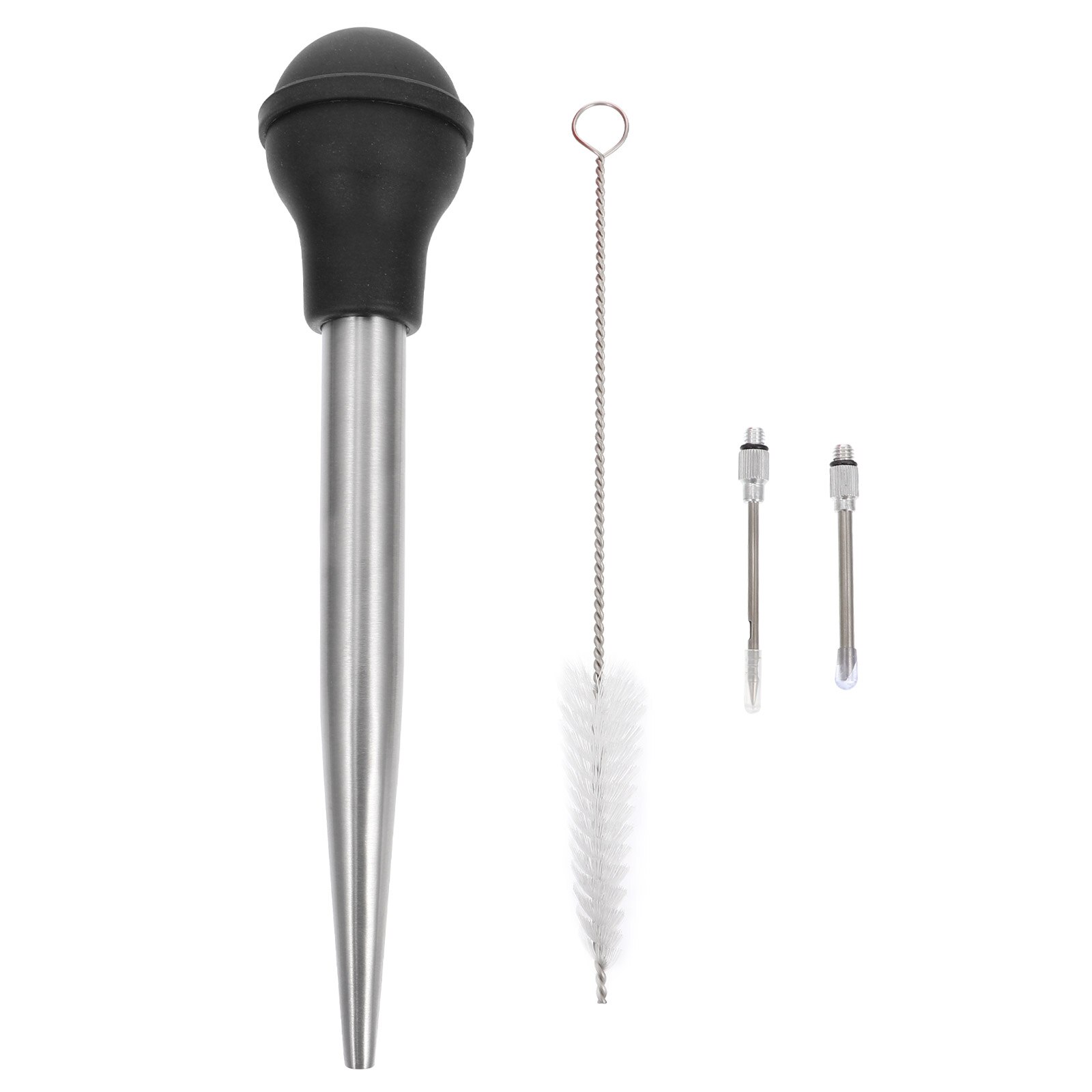 Inyector de salsa para condimentos, jeringa de pavo para cocina, inyector de salsa para barbacoa, 1 Juego: Black