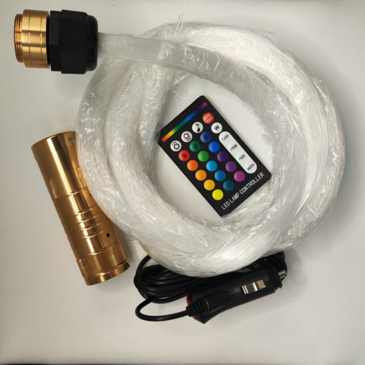 Glasfaserlampe 0,75 mm 10 W RGBW Sternenhimmel Taschenlampe Glasfaser Set Kino Dekoration Sternenhimmel Dach