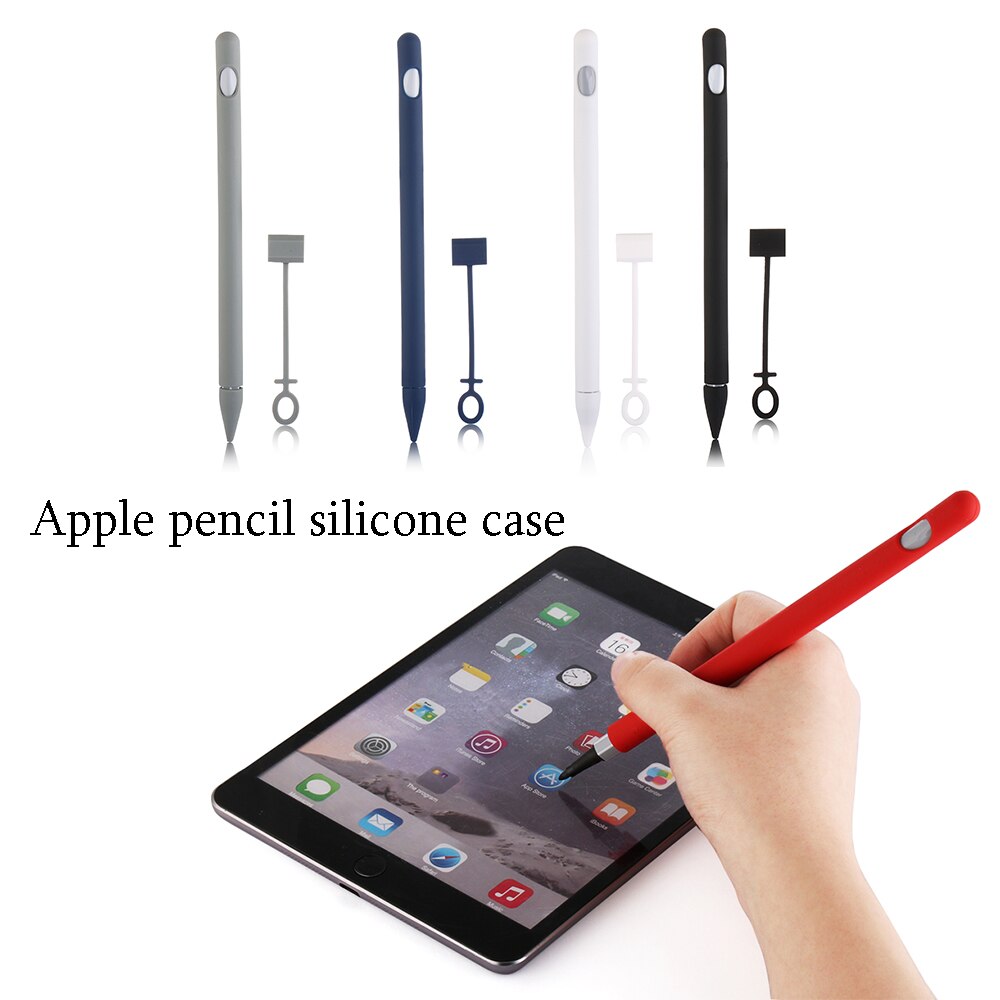 Lápiz de silicona suave de colores para Apple, funda protectora para iPad y tableta