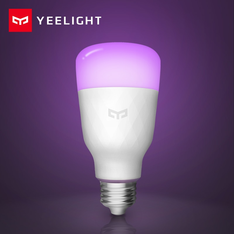 Xiaomi yelight E27 bombilla LED inteligente colorida 800 lúmenes WiFi ojos proteger 10W Lemon Xio mi lámpara mi aplicación de hogar RGB iOS Control remoto