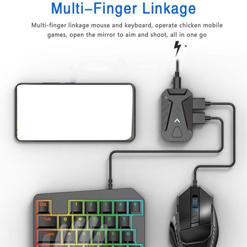 Portable Mobile Gaming Keyboard Mouse Converter Adapter MIX LITE Mobile Controller For Android Adapter