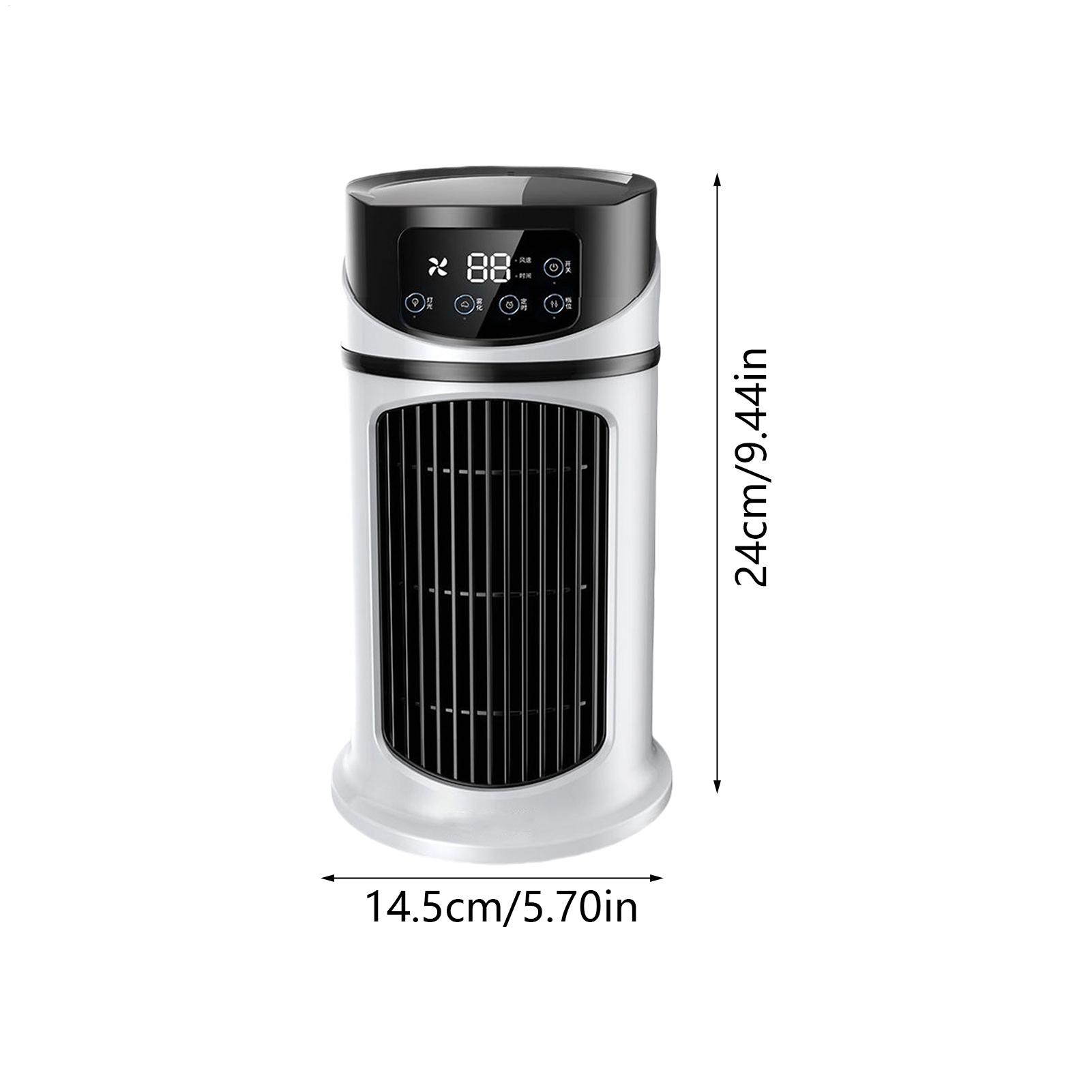 Bærbar ac-vifte kjølevifte bærbare klimaanlegg personlig fordampningskjøler med timer stille luftfukter for reiser