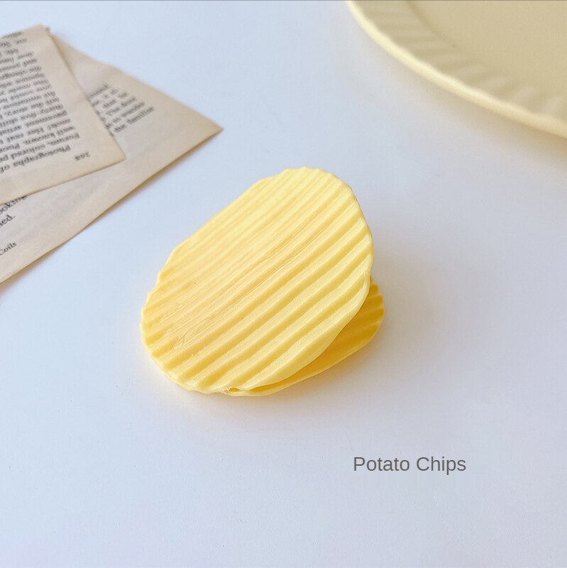 5 Pcs Plastic Snack Sealing Storage Bag Clip Sewing Positioning Clip Bill Clips Food Packaging Kitchen Essential Gadget: Potato chips clip