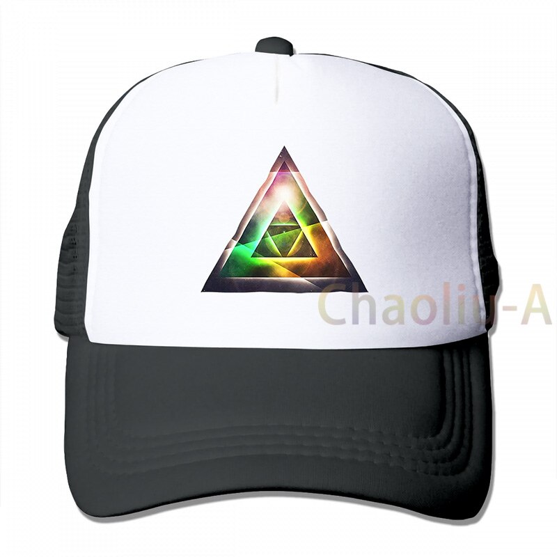 Spiritual Path Triangle Pyramid Chakra Numerology Clip Svg Japan Rianbow Baseball cap men Trucker Hats adjustable cap: 3-Black