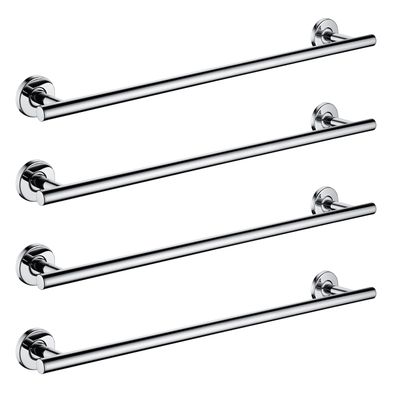 SUS 304 Stainless Steel Bathroom Single Towel Bar Wall Mount Polished Towel Rack Shelf Bathroom Hardware