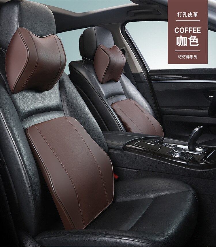 Appui-tête de voiture siège de voiture coussin arrière oreiller voiture cou oreiller coton cou oreiller voiture oreiller taille par mémoire