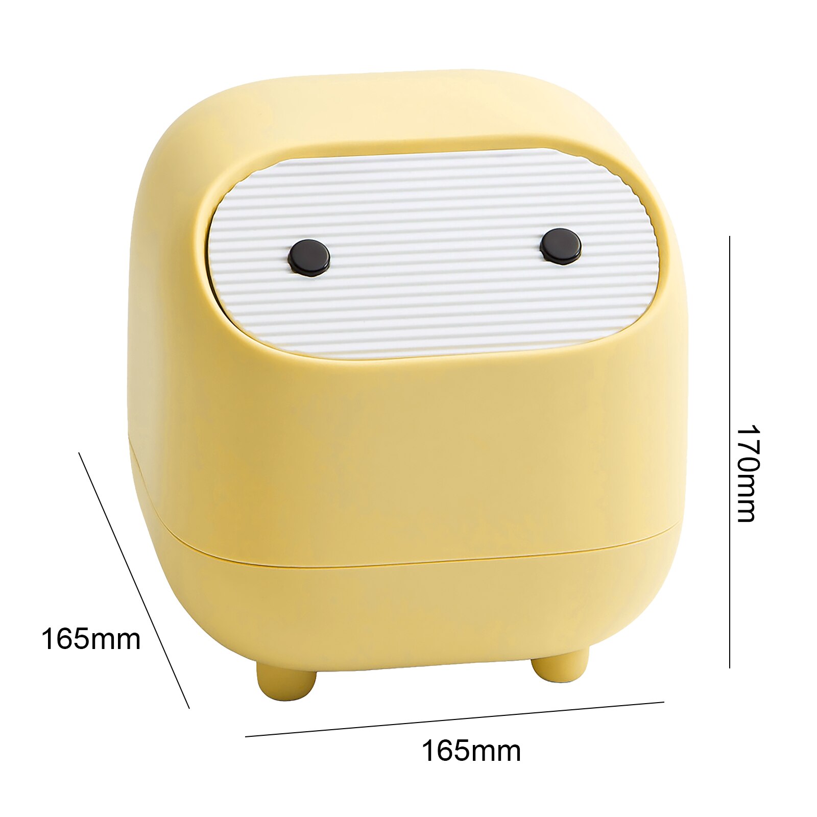 Cartoon Desktop Trash Can Plastic Dumpster Small Beautiful Trash Can Mini Waste Bins Office Kitchen Supplies