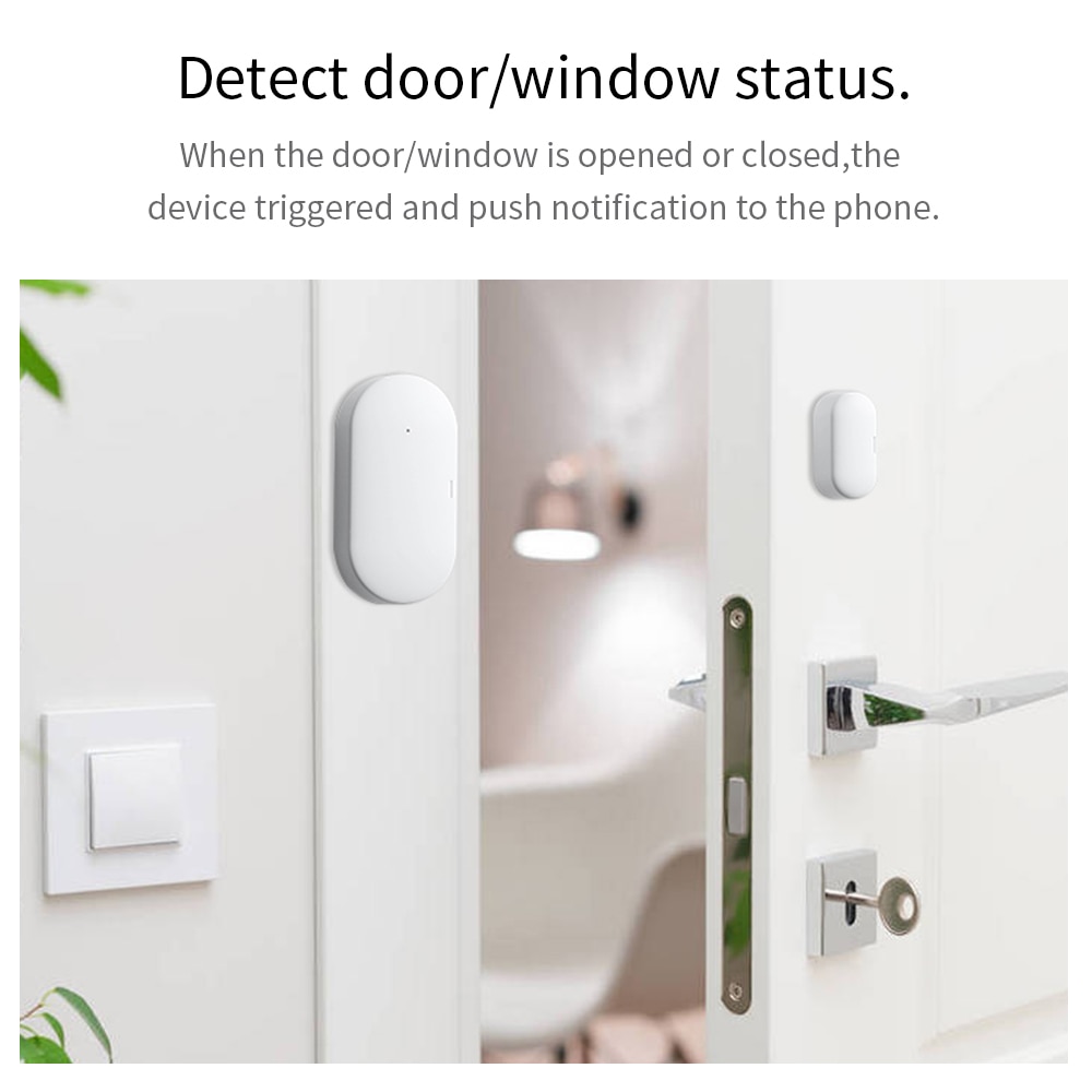 Tuya smart zigbee dør vindu kontakt sensor smart hjem trådløse dørdetektorer åpne/lukke app fjernalarm