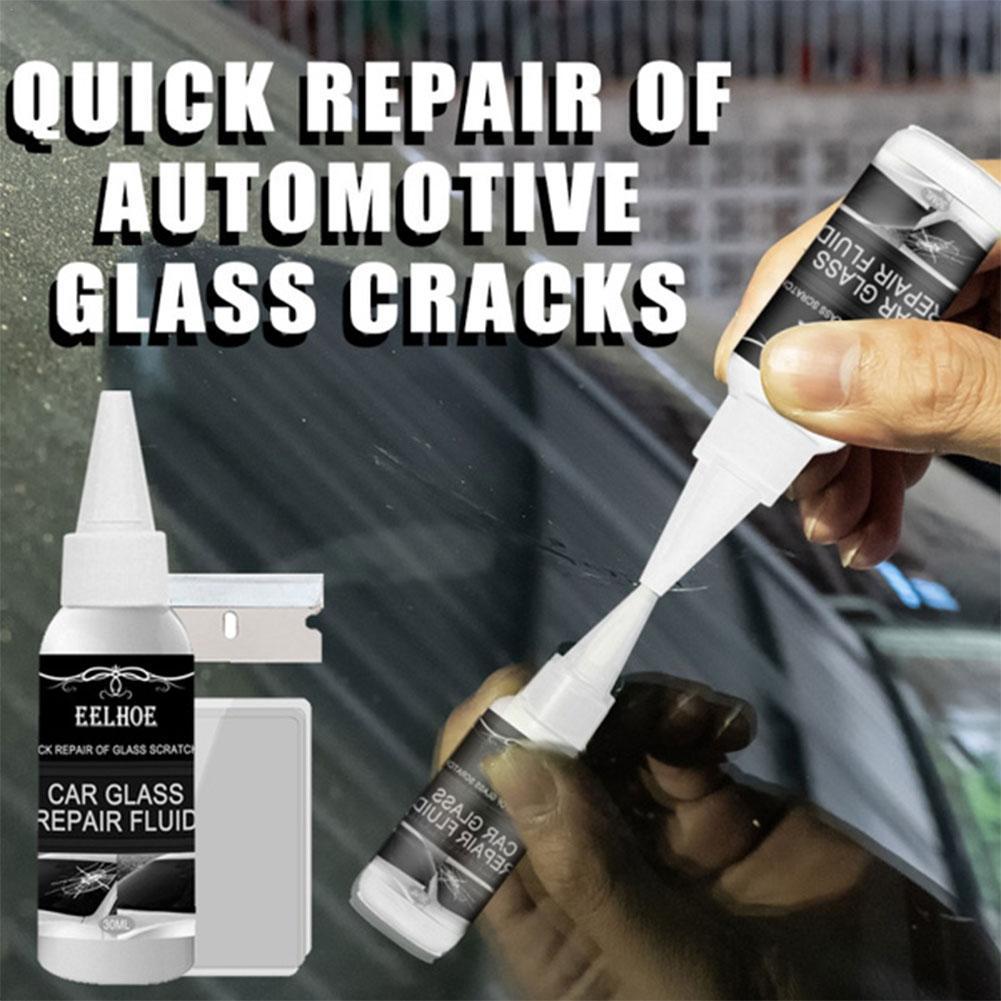 Líquido de reparación de parabrisas de coche, herramienta de agente de reparación de sellador de relleno de coche, rascar, reparar grietas de vidrio, viruta de grietas, 30ML