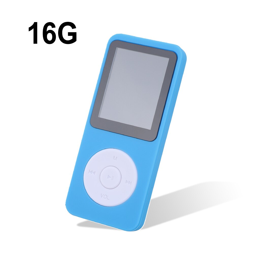 MP3 MP4 Music Players Student School External Bluetooth-compatible Music Player E-book Sport Voice Recorder: Blue-16G