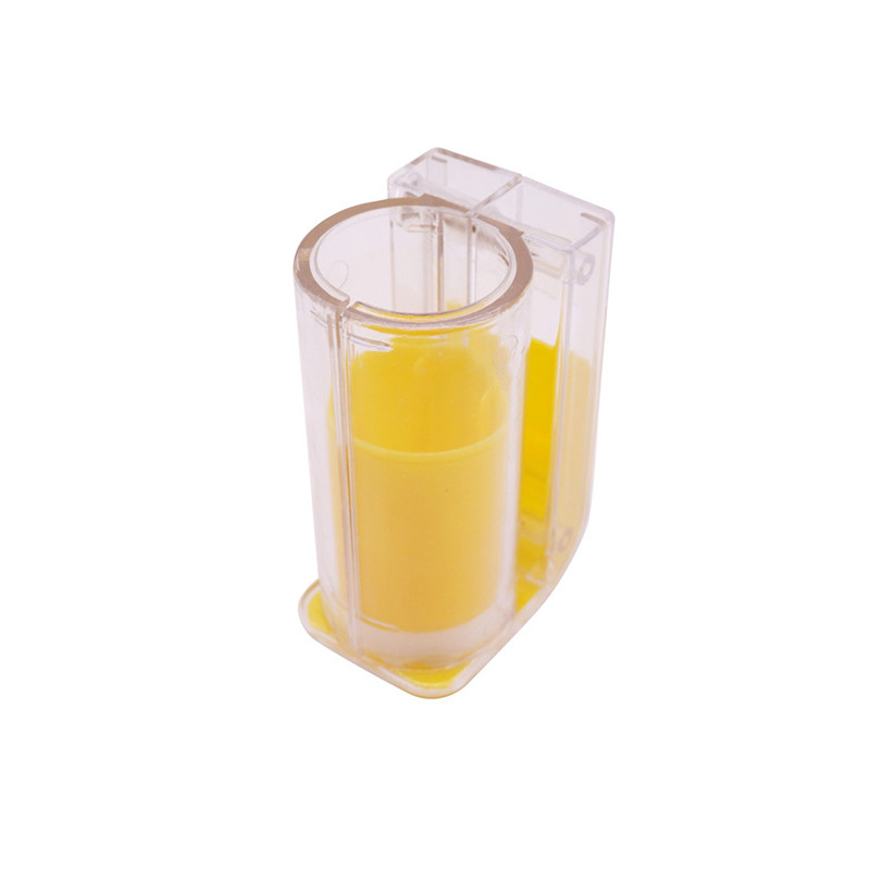 Botella marcadora de reina de abejas, jaula de plástico con émbolo, suministros de apicultura de jardín de felpa, 1 unidad