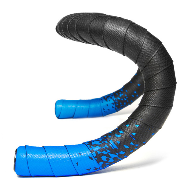 Handlebar Tape Road Bike Grip Cycling Accessories Fixie Gear Strap PU EVA Wrap Perforated: Blue Fade