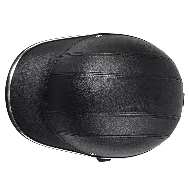 Motorsykkel skinn hjelmer sykkel scooter halv åpent ansikt beskyttende hjelm hard hatt-sikkerhet unisex racer hjelm baseball lokk-sikkerhet