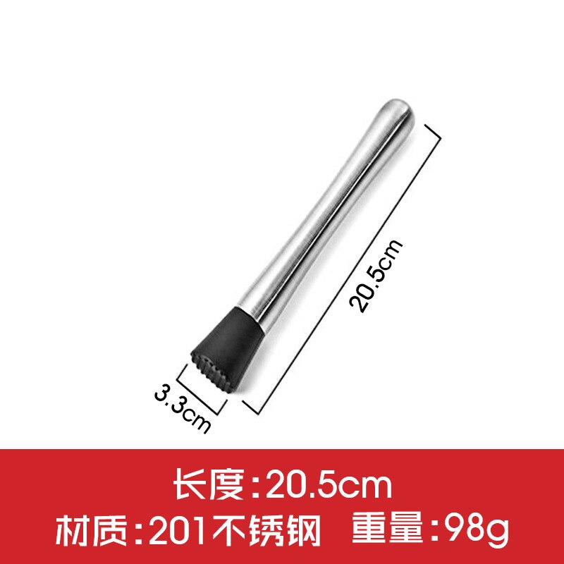 304 Stainless Steel Popsicle Cocktail Ice Crusher Lemon Juice Hammer Popsicle Bar Supplies Cocktail Stirrer: Blue