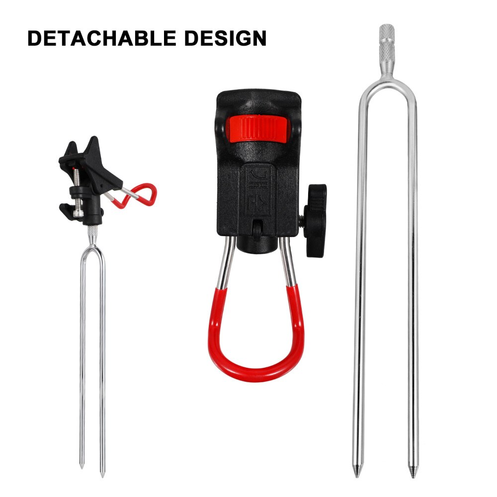 1 PC Durable fer métal anti-dérapant rotatif sol canne à pêche Support canne à pêche Support pêche pôle Support pêche Support poisson