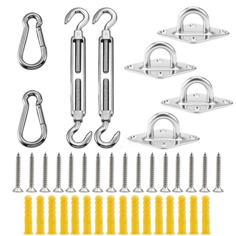 5 zoll 304 Edelstahl Markise Befestigung Set für Rechteckigen/Quadrat/Dreieck Sonne Sonnensegel Installation Anti-rost Hardware