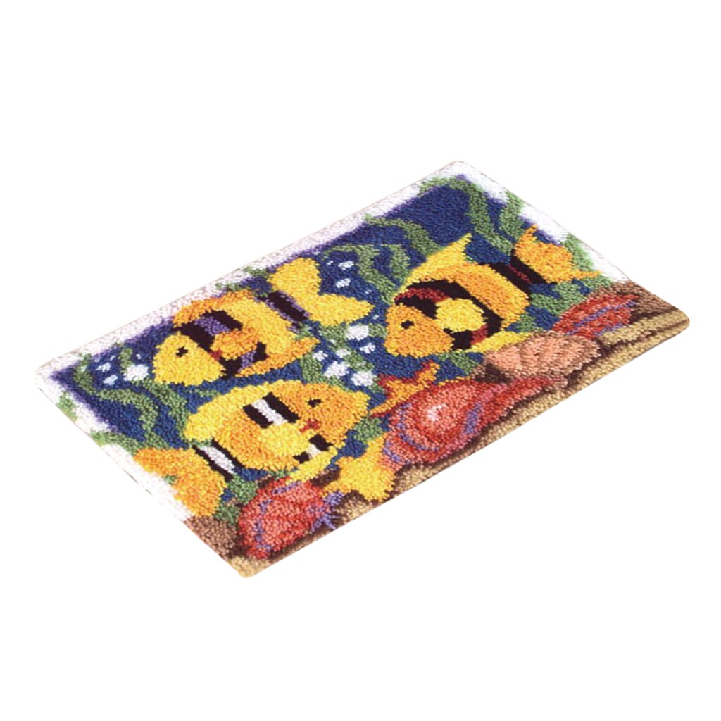 DIY Latch Hook Kit Rug Making Crafts for Kids/Adults 20 inch X 31 inch: Fish