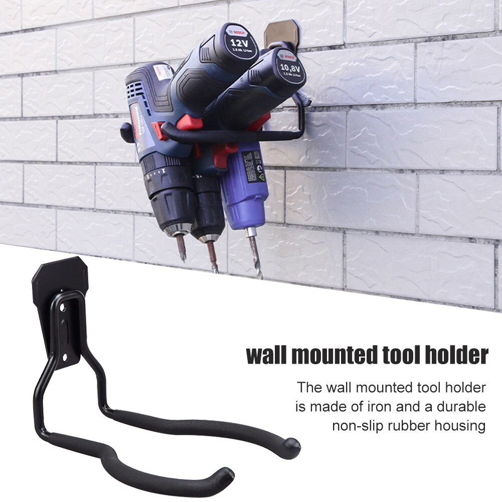 Shovels Brush Cutter Wall Hook Heavy Duty Easy Install Lawn Trimmer Garage Storage Tool Holder Rubber Housing Multi Purpose