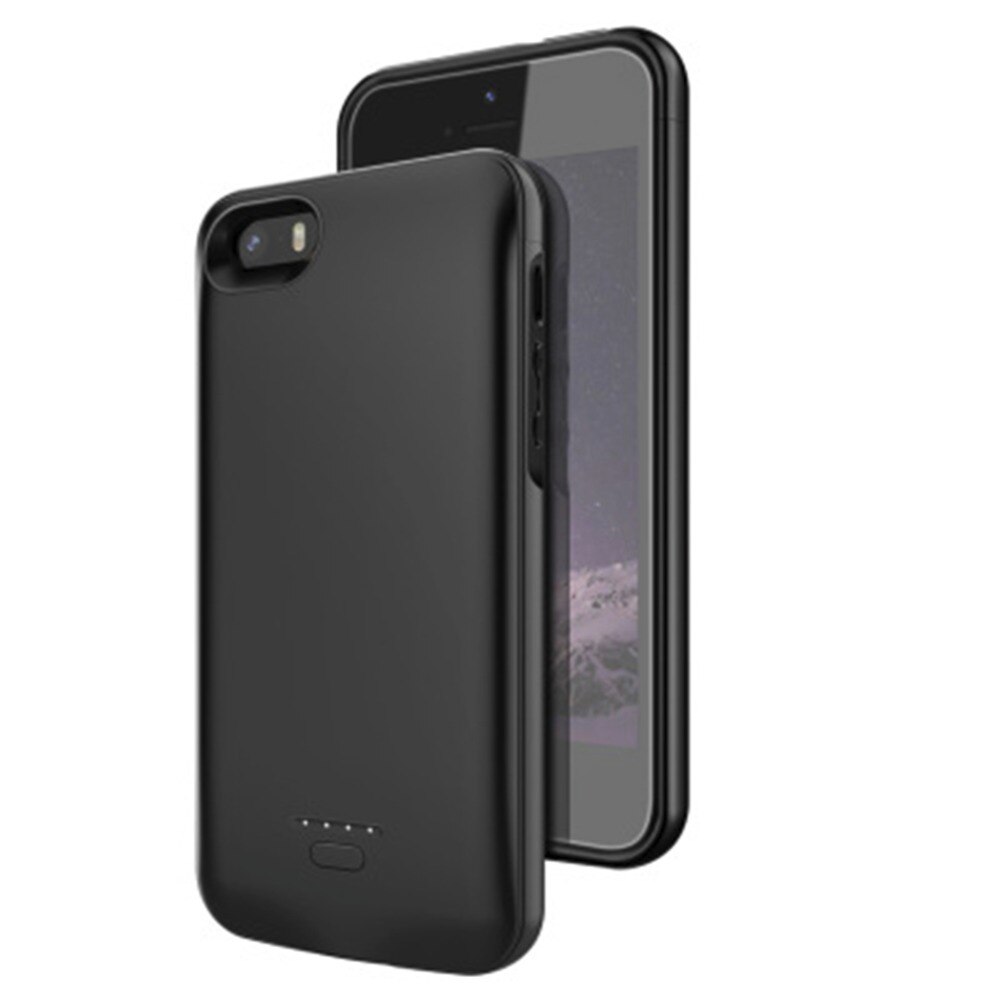 Batterie externe 4000 Mah pour iphone 5, étui de batterie intelligent Ultra mince, étui de chargeur de secours pour Apple iphone 5 5s SE