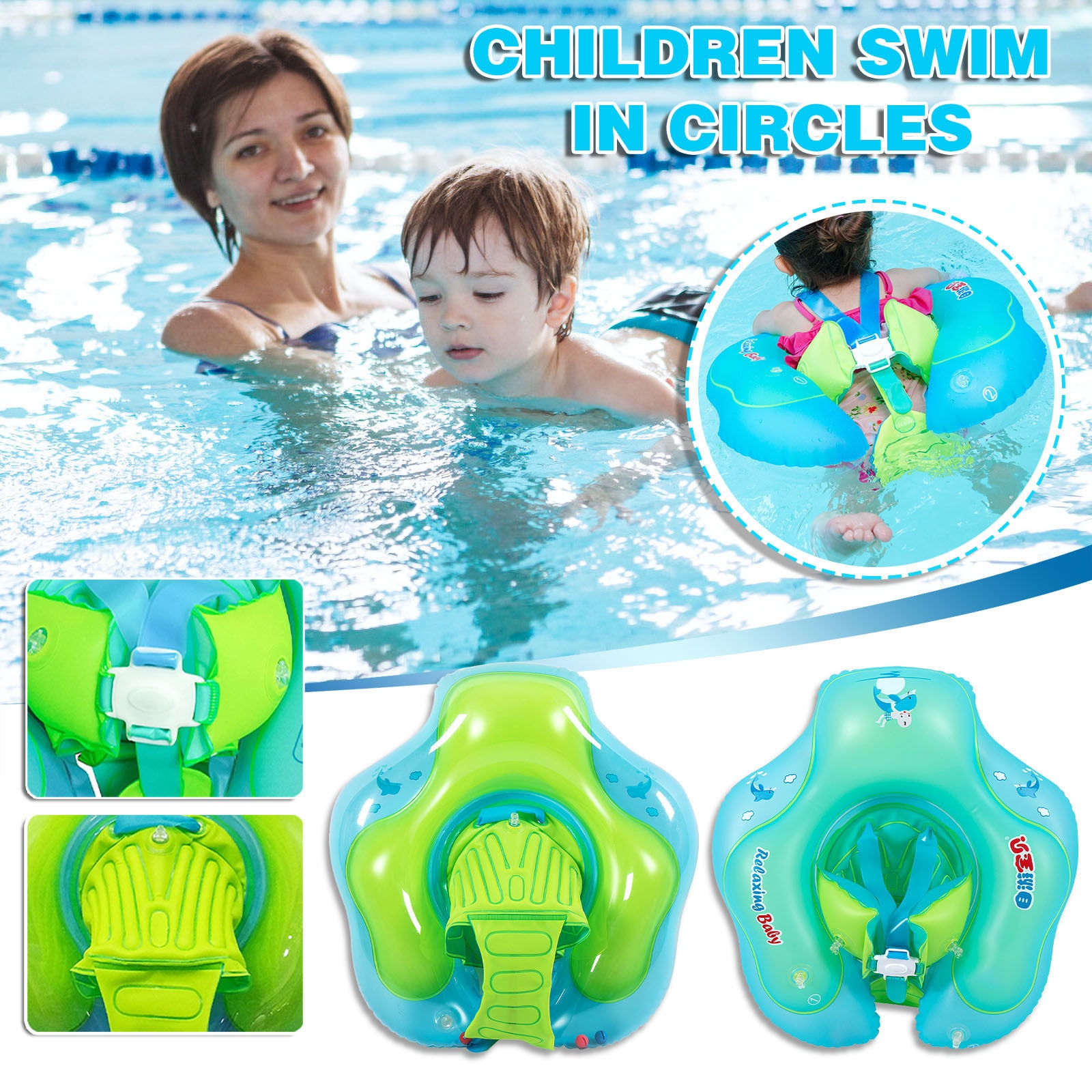 Baby Zwemmen Ring Opblaasbare Baby Drijvende Kinderen Taille Ringen Kids Float Zwemmen Zwembad Accessoires Cirkel Zwemmen Zomer Speelgoed