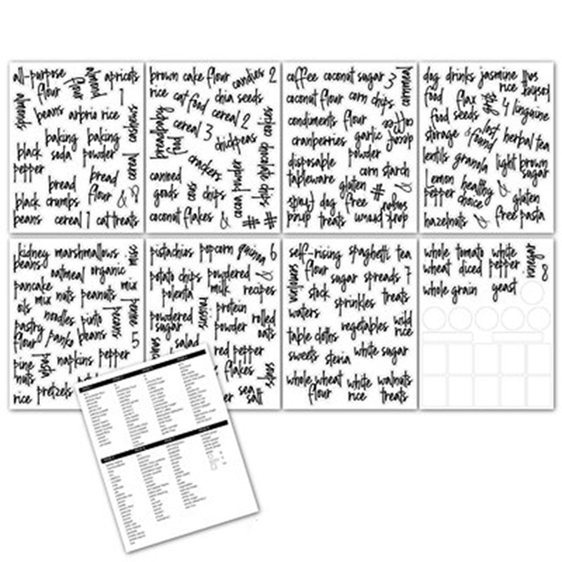 Temporary Container Label ! 168PCS Pantry Label Printed Home Containers Jars... – Grandado
